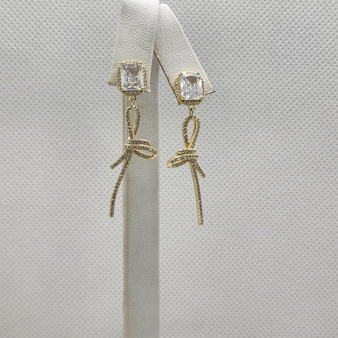 Brand New Sterling Silver 925 Side Bow Earrings