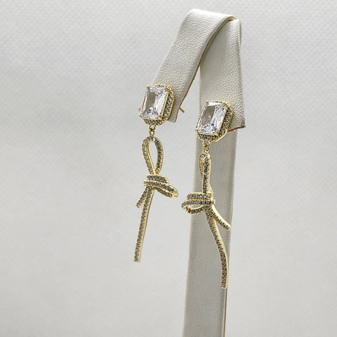 Brand New Sterling Silver 925 Side Bow Earrings