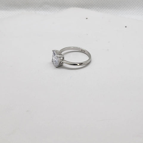 Brand New Sterling Silver 925 Square Gemstone Ring