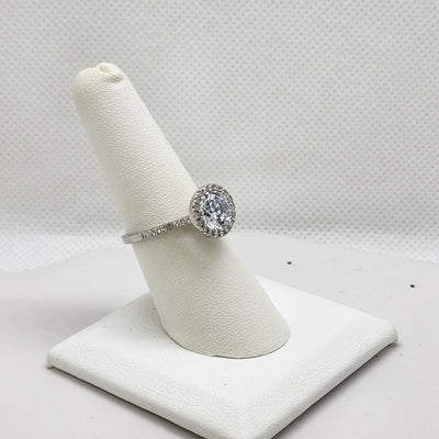 Brand New Sterling Silver 925 Round Gemstone Ring