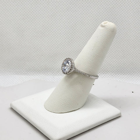 Brand New Sterling Silver 925 Round Gemstone Ring