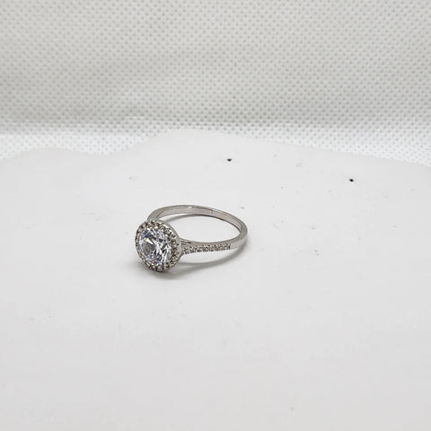 Brand New Sterling Silver 925 Round Gemstone Ring