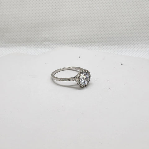 Brand New Sterling Silver 925 Round Gemstone Ring