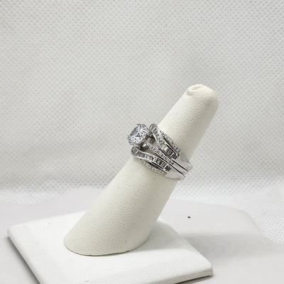 Brand New Sterling Silver 925 3pcs Set Ring