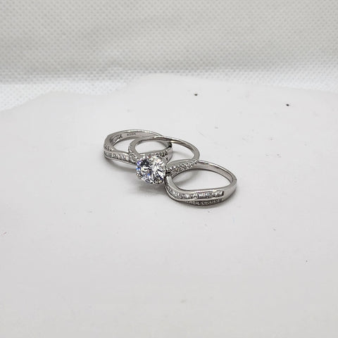 Brand New Sterling Silver 925 3pcs Set Ring