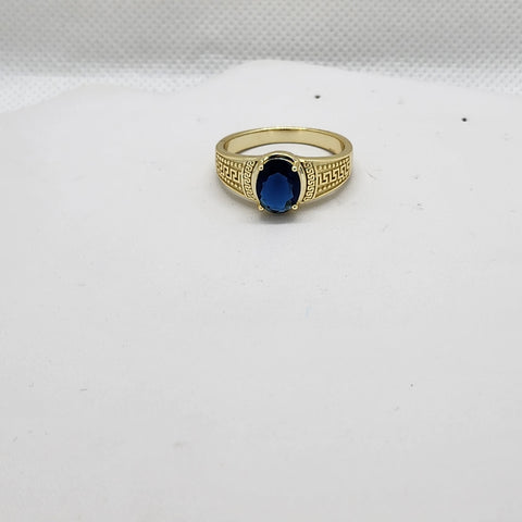 Brand New Sterling Silver 925 Blue Gemstone Ring