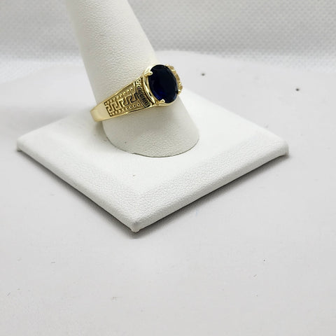 Brand New Sterling Silver 925 Blue Gemstone Ring