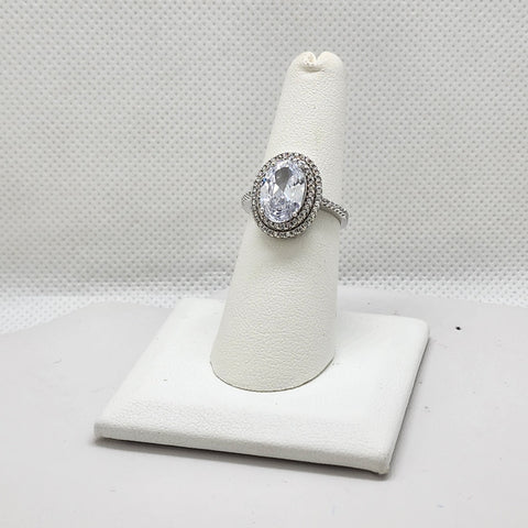 Brand New Sterling Silver 925 Oval Design Ring