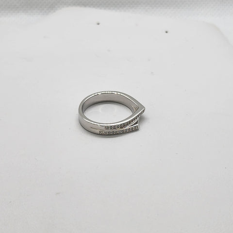 Brand New Sterling Silver 925 unique Design Cz Ring