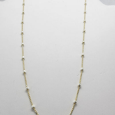 Brand New Sterling Silver 925 Beaded Style Necklace