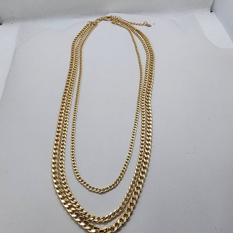 Brand New Brazilian 18k Gold Filled 3 Necklaces