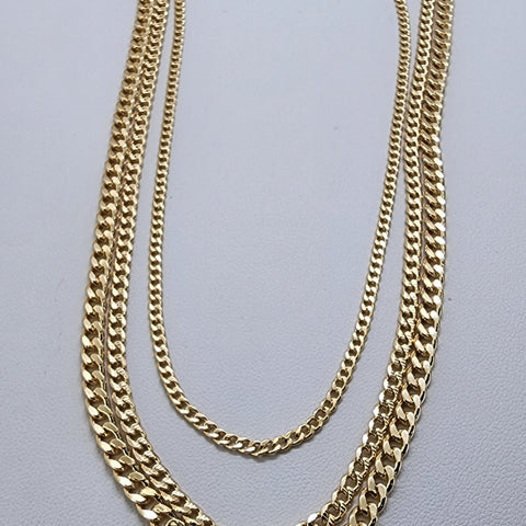 Brand New Brazilian 18k Gold Filled 3 Necklaces