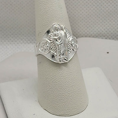 Brand New Sterling SIlver 925 San Judas Tadeo Ring