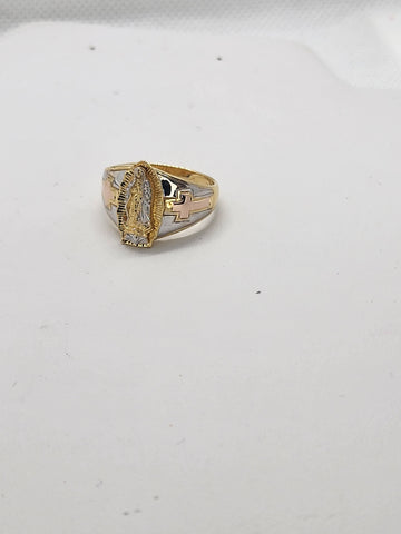 Brand New Sterling Silver 925 Virgen De Guadalupe Ring