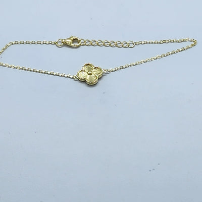 Brand New Sterling Silver 925 One Clover Bracelet