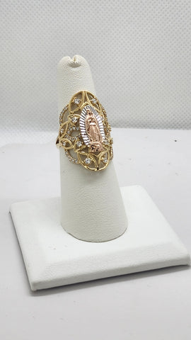 Brand New Sterling Silver 925 Virgen De Guadalupe Ring