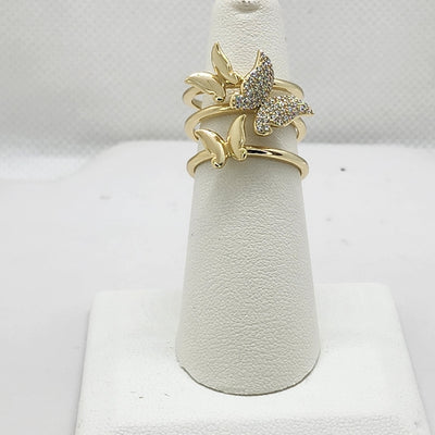 Brand New Sterling Silver 925 Three Butterflies Ring