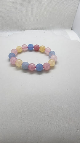 Brand New Multi Light Color Agate Bracelet