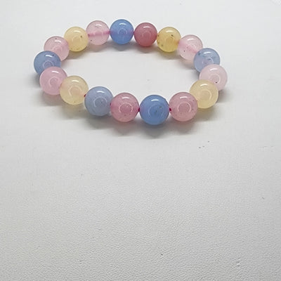 Brand New Multi Light Color Agate Bracelet