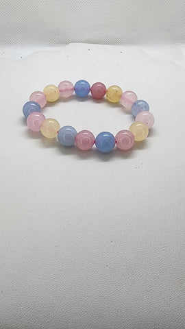 Brand New Multi Light Color Agate Bracelet