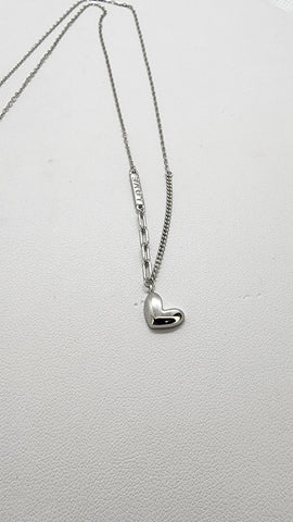 Brand New Sterling Silver 925 Love Heart Necklace