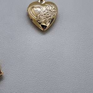 Brand New Brazilian 18k Gold Filled Heart Locket Necklace