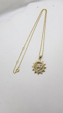 Brand New Sun i love you heart necklace