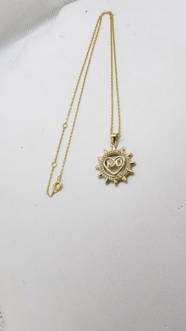 Brand New Sun i love you heart necklace