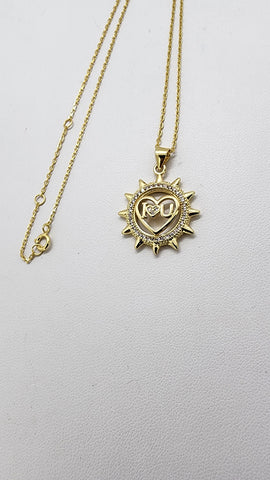 Brand New Sun i love you heart necklace