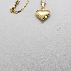 Brand New Brazilian 18k Gold Filled Heart Necklace