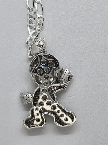 Brand New Sterling Silver 925 Super Mario Necklace