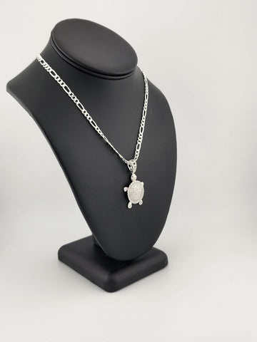 Brand New Sterling Silver 925 Turtle Necklace