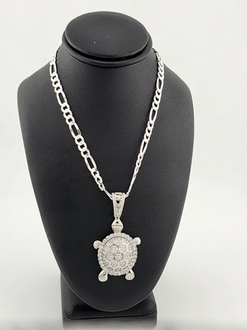 Brand New Sterling Silver 925 Turtle Necklace