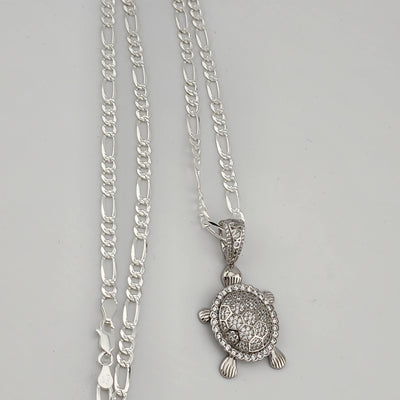 Brand New Sterling Silver 925 Turtle Necklace