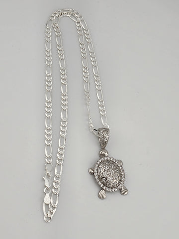 Brand New Sterling Silver 925 Turtle Necklace