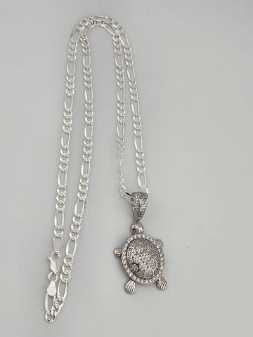 Brand New Sterling Silver 925 Turtle Necklace