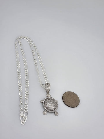 Brand New Sterling Silver 925 Turtle Necklace