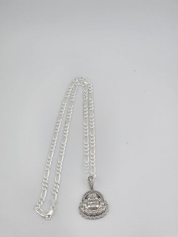 Brand New Sterling Silver 925 Buddha Necklace