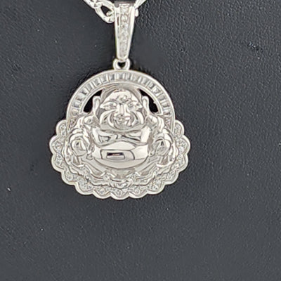 Brand New Sterling Silver 925 Buddha Necklace