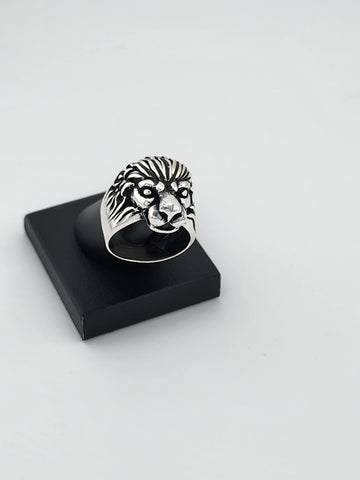 Brand New Sterling Silver 925 Lion Head Ring