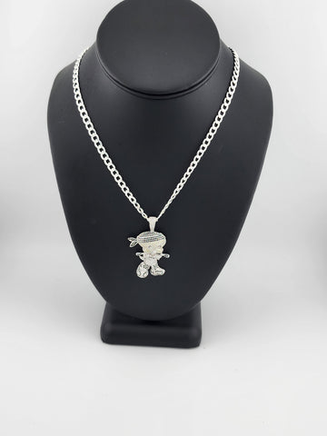 Brand Sterling Silver 925 Tweety Bird Necklace