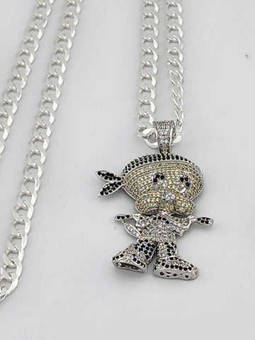 Brand Sterling Silver 925 Tweety Bird Necklace