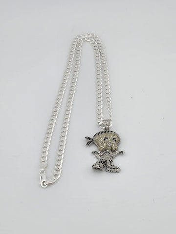 Brand Sterling Silver 925 Tweety Bird Necklace