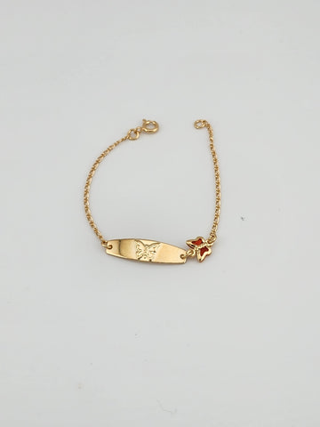 Brand New Brazilian 18k Gold Filled Butterfly Bracelet