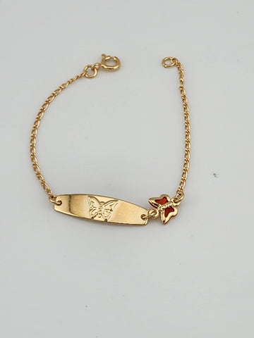 Brand New Brazilian 18k Gold Filled Butterfly Bracelet