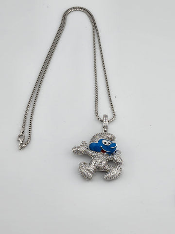 Brand New Smurf Necklace