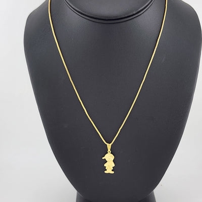 Brand New Brazilian 18k Gold Filled Boy Necklace