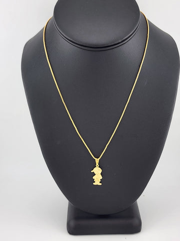 Brand New Brazilian 18k Gold Filled Boy Necklace