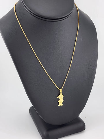 Brand New Brazilian 18k Gold Filled Boy Necklace