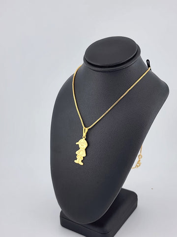 Brand New Brazilian 18k Gold Filled Boy Necklace